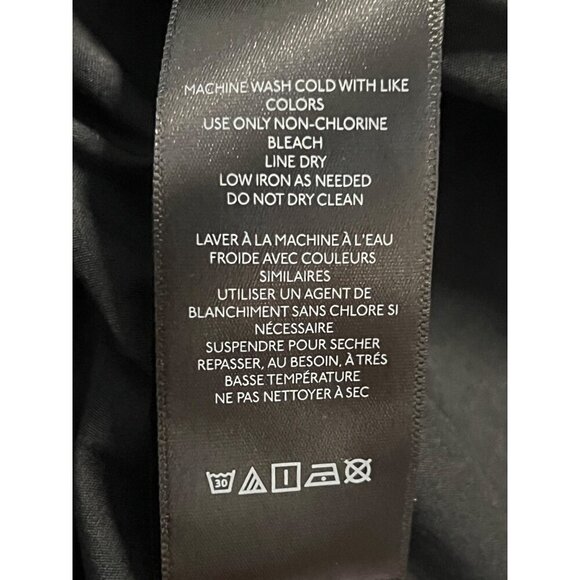 Silence + Noise Large Top Blouse Black Long Sleeve Square Peplum Urban Outfitter - Picture 8 of 9